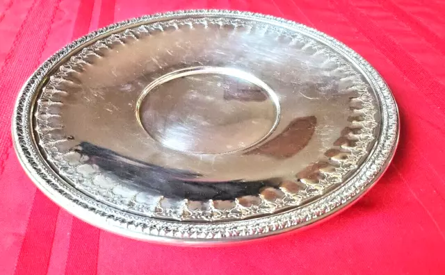Vintage Reed & Barton Silver Plate 10 1/2 inch Diam. Serving Plate/Platter #1202