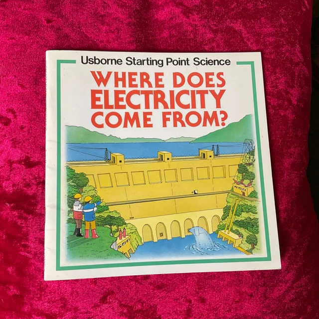VINTAGE 1989 WHERE Does Electricity Come From Usbourne Book Vgc EUR 6