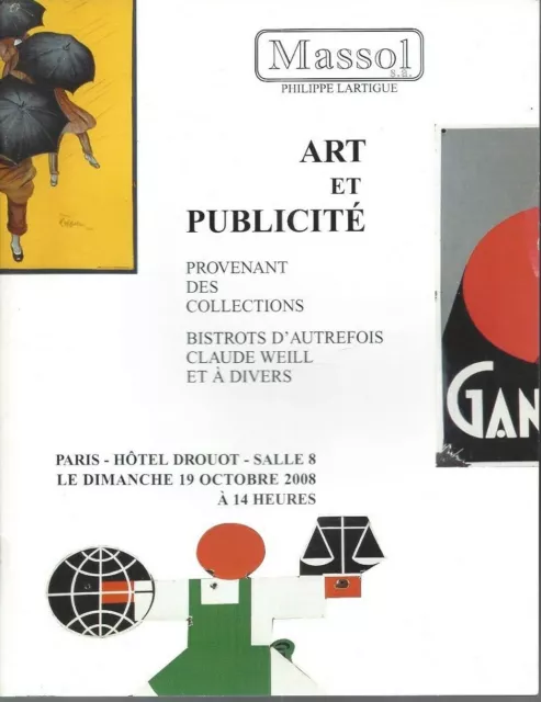 Art & Publicite Catalogue Vente Drouot 19/10/2008  Plaques Emaillees