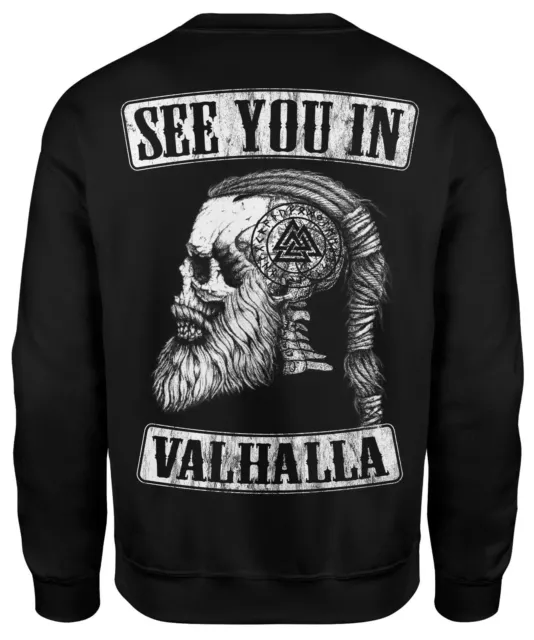 SEE YOU IN VALHALLA Herren Sweatshirt | Thor | Vikings Pullover | Ragnar | Odin