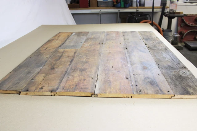 6 Pack 48" Rustic Flamed  Barn Wood  Authentic Reclaimed Shiplap Barnwood  #1135 2