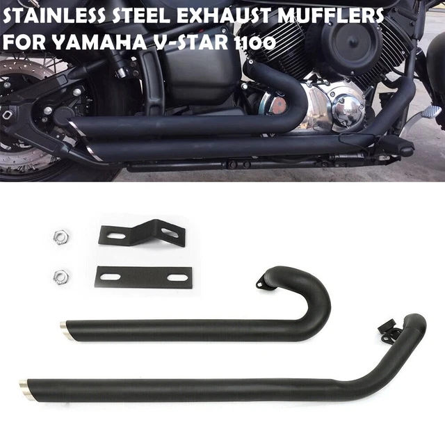 yamaha v star 1100 exhaust pipes
