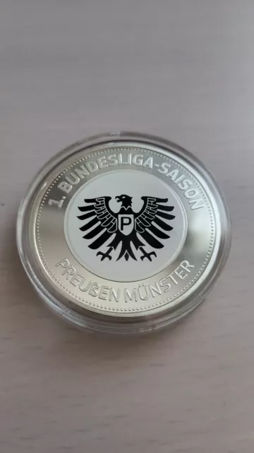 Preußen Münster Münze Medaille 50 Jahre Bundesliga 40 mm in Kapsel limitiert
