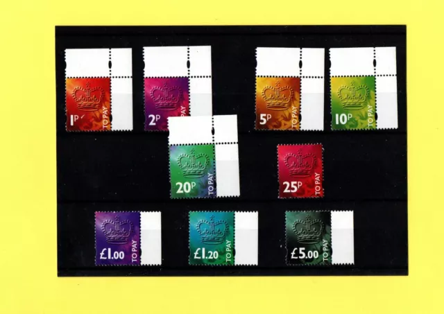 postage due stamps 1994 Set sg d102-110 Unmounted Mint MNH ref A243