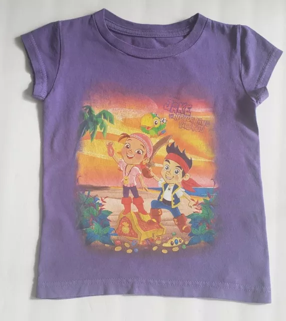 Disney Store Jake and The Never Land Pirates Izzy Girl Purple T Shirt Size (2/3)