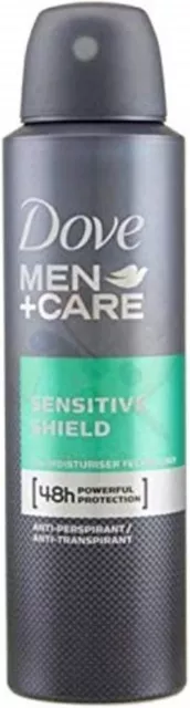 Dove Men + Care Deo Spray Sensitive Shield Anti-Traspirante - 6 Pezzi Da 150 Ml