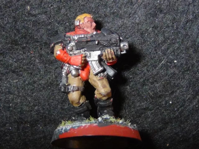 Warhammer 40K Vintage Space Marines Scout /w Shotgun #1 Metal Painted GW OOP