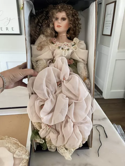 The Emerald Doll Collection Polly 2002 22” NEW with Stand