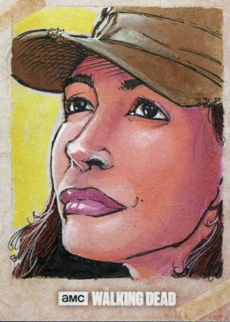 Walking Dead Season 7 Sketch Card By Preston Asevedo