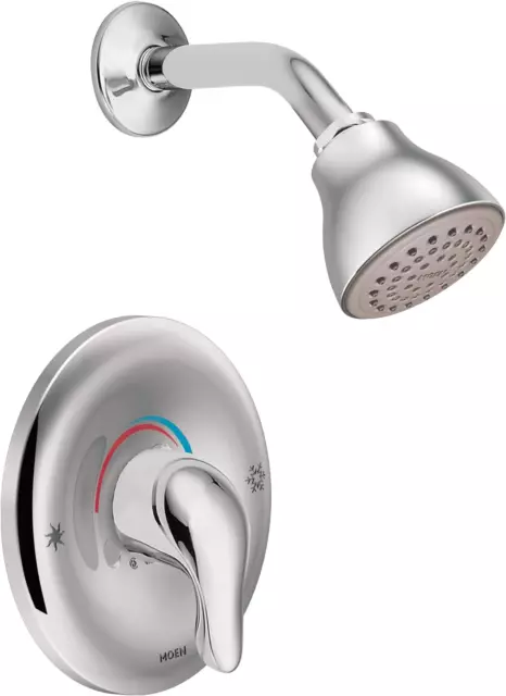 Moen Chrome Single Function Eco-Performance Shower Trim, Featuring Showerhead an