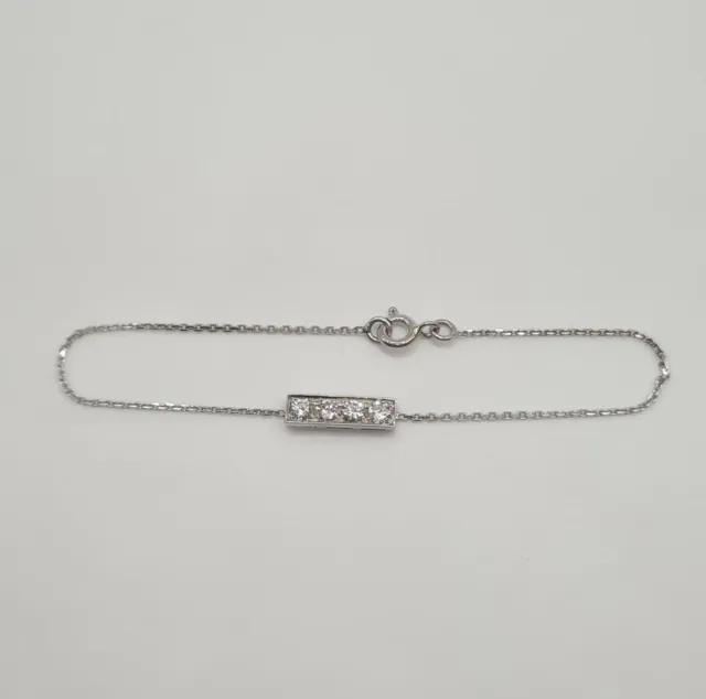 Bracelet en Or blanc 18 carats sertie de diamants