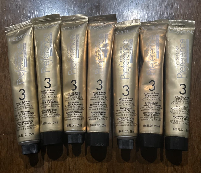 7 NUEVOS Tubos LOREAL PARIS SUPERIOR PREFERENCE Cuidado Acondicionador Supremo