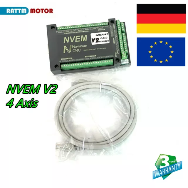 「DE」 200KHz NVEM Mach3 Board 4 Achse Schrittmotor Controller Motion Control Card