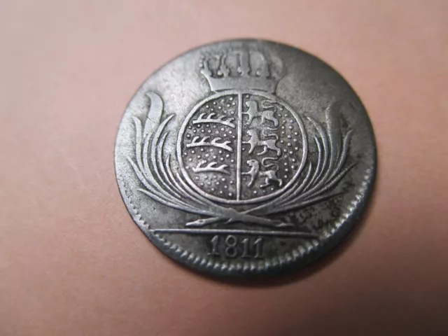 Allemagne monnaie de 6 Kreuzer 1811  Frédéric 1er Royaume de Wurtemberg état TTB