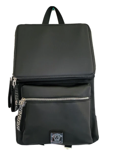 VERSACE Perfumes Summer Backpack with Logo, Black - Brand NEW VERSACE Perfumes Summer Backpack with Logo, Black - Brand NEW