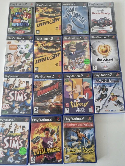 gros lot de jeux Sony Playstation 2 jeux PS2 en boîte fr GTA