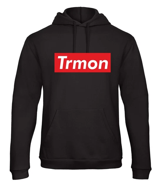Felpa Da Uomo Donna  Con Cappuccio E Marsupio  Vestibilita' Larga  Trmon