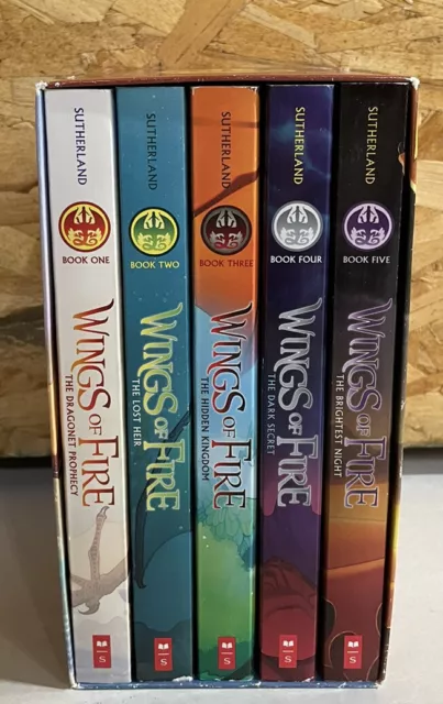 Wings of Fire 5 Books Box set By Tui T Sutherland - Fantasy Fiction. Paperback