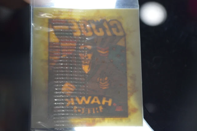 1986 Gijoe Body Transfer Temporary Tattoo ( Hawk ) Sealed in Package !