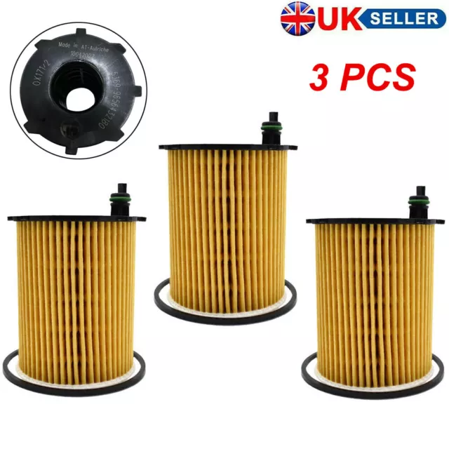 3X Oil Filter For Ford Focus Fiesta Fusion Mondeo Galaxy 1.4 1.5 1.6 TDCi Diesel