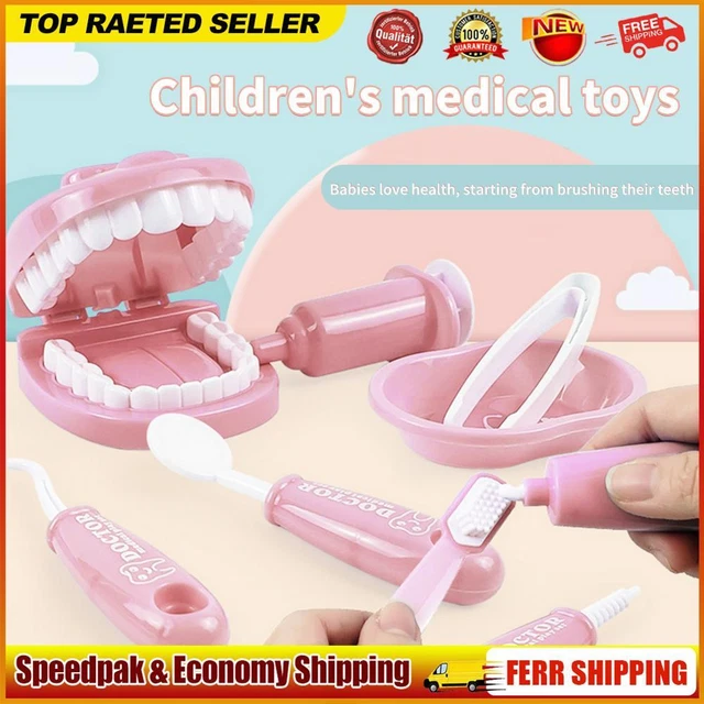 Tikhell 9-teiliges Zahnputzspiel f? Kinder, p?agogisches Dental-Szenenspielzeug,