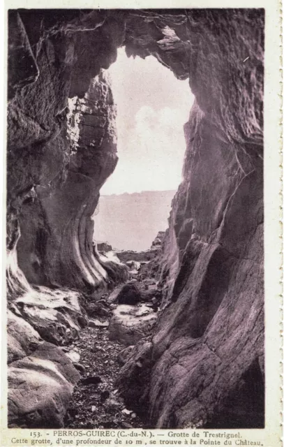 CPA - Carte postale -France- PERROS GUIREC- Grotte de Trestrignel (iv 823)