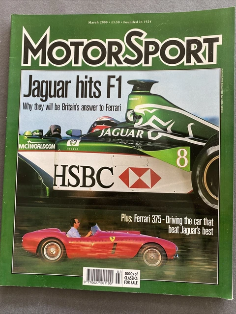 Motor Sport Magazine March 2000 Montlhery Track Test Ferrari 375 Alpine Rally