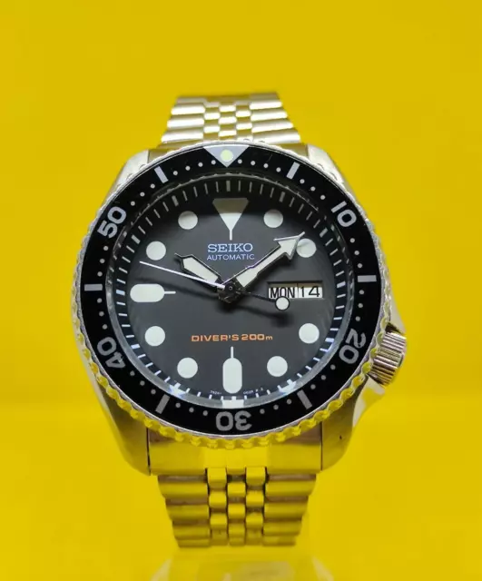 PRE OWNED SEIKO DIVERS 7S26-0020 SKX007K 200m AUTOMATIC MENS WATCH 175787