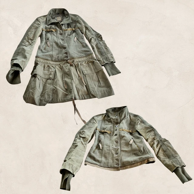 Veste BCBG En Laine Grise Marithé François Girbaud Taille 44 NEUF Avec étiquettes