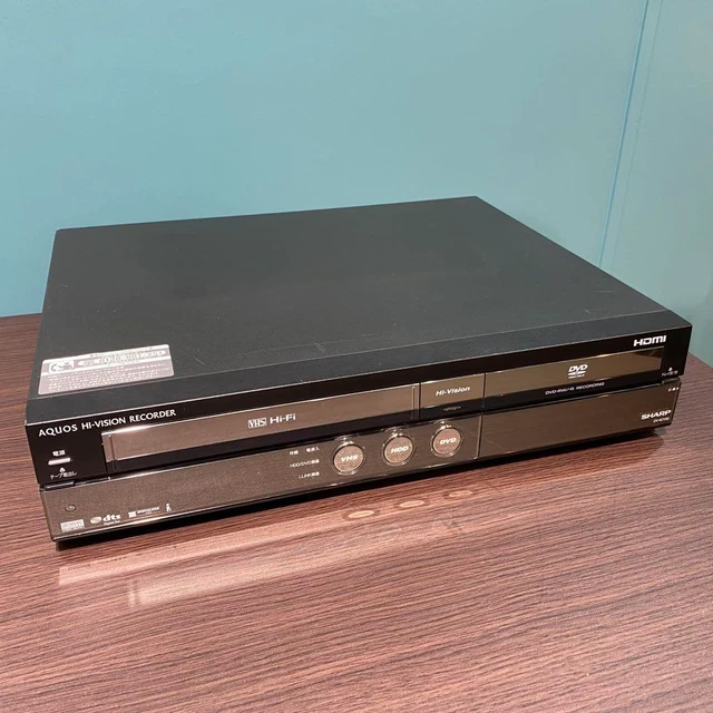 【HDD/DVD/VHS】SHARP DV-ACV52 SHARP DV-ACV52 VINTAGE HDD DVD VHS Recorder Player Partially