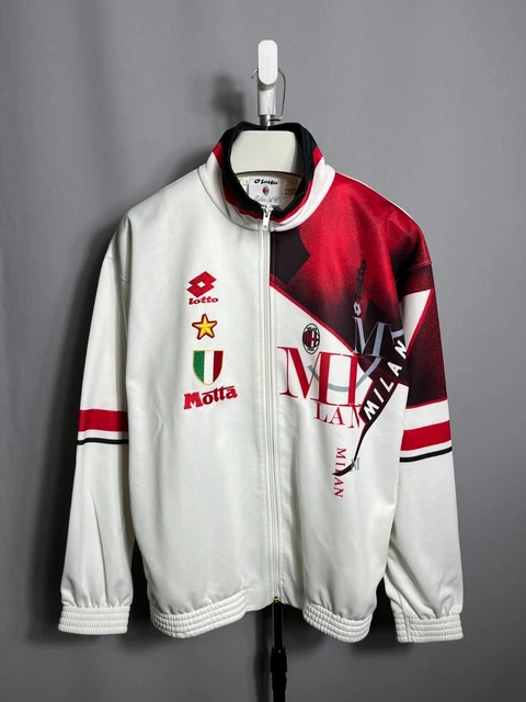 AC MILAN 1993/94 Lotto Tracksuit Jacket - XL £89.99 - PicClick UK