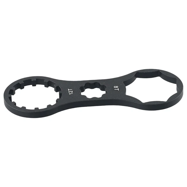 SMZhomeone Fahrrad Gabelkappenschlüssel – Für SR Suntour XCR/XCT/XCM/RST Gabeln, Aluminiumlegierung, Schwarz/rot, 105 Mm