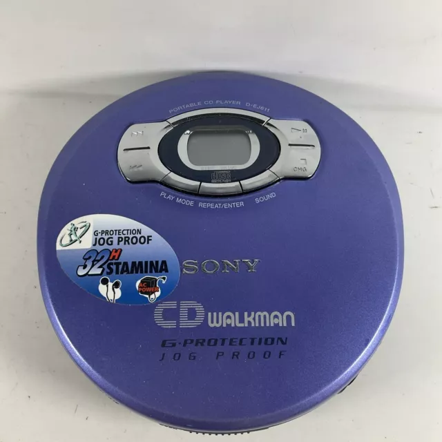 Sony CD Walkman D-EJ611 G-Protection - Tested Working