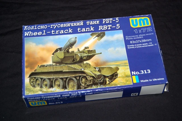 UM 1/72 SOVIET RBT-5 Artillery Tank With 420mm Tank Torpedo Mounting ...