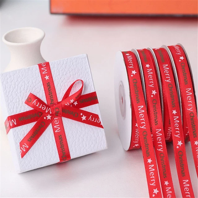 Dekorationsband Weihnachtsbrief Band Geschenk Wickelband 1 cm*22m