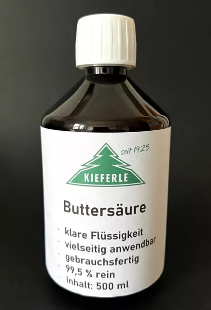 (€39,90/L) 500 ml Buttersäure Butansäure butyric acid / Art. Nr. 008.071