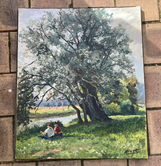 peinture bords de Loire. de Pierre Lloret peintre du Gatinais