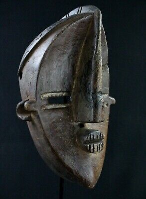 Art African Arts First Tribal Arte Mask Mfondo Hunting Lwalwa - 24 CMS
