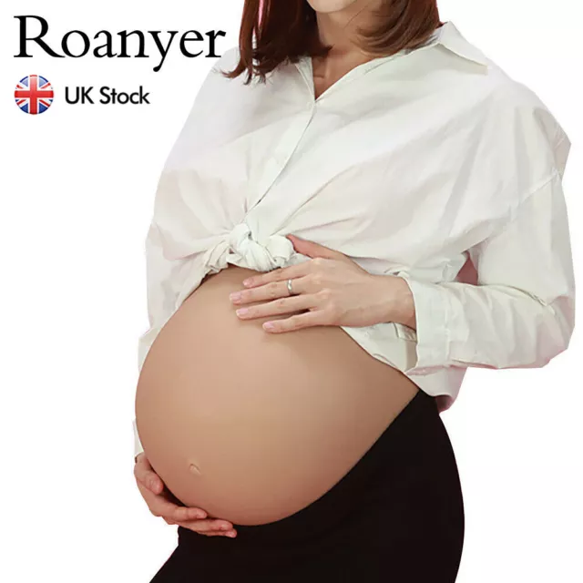 Roanyer Silicone Fake Belly Artificial Fake Pregnancy Baby Tummy Pregnant Bump