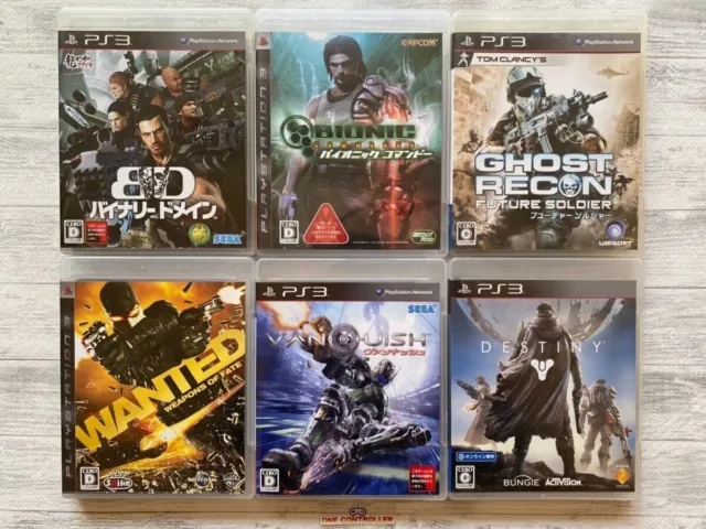 SONY PS3 Binary Domain & Bionic & Ghost Recon & Wanted & Vanquish & Destiny set