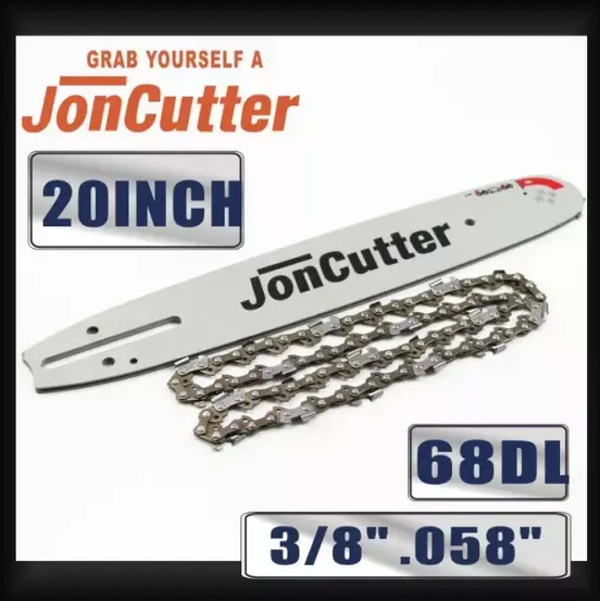20" 3/8" .058" 68DL Chain Guide Bar Compatible with JonCutter G5800 Chainsaw