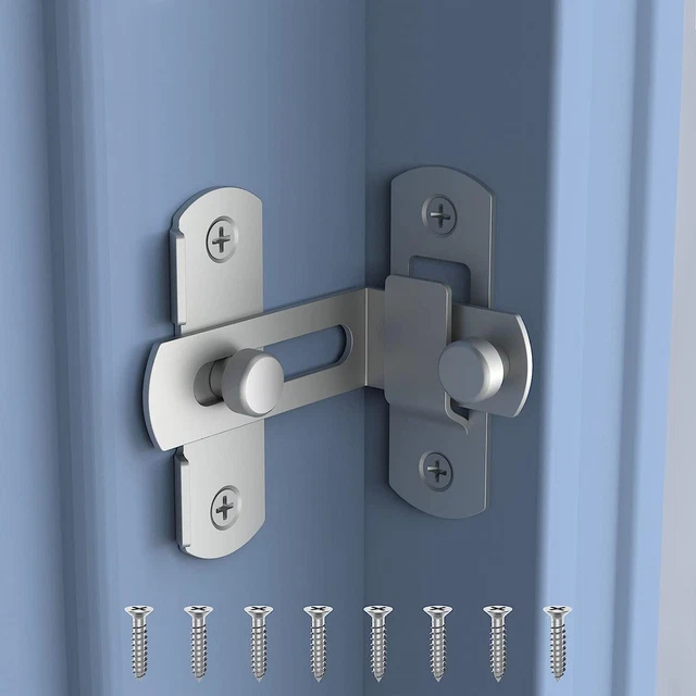 Barn Door Lock Flip Door Sliding Latch 90 Degree Angle Pocket Door Latch Buckle