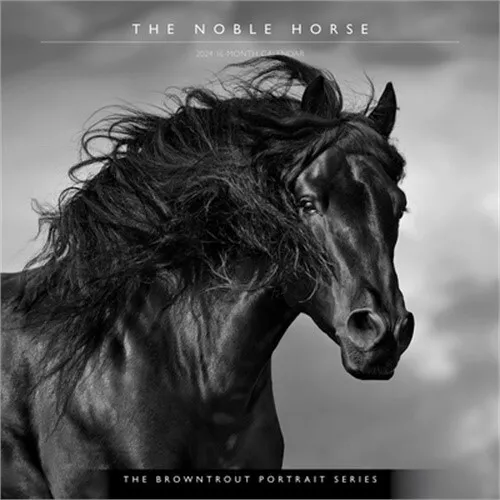 Horse, the Noble, the Browntrout Portrait Series 2024 Square (Calendar)
