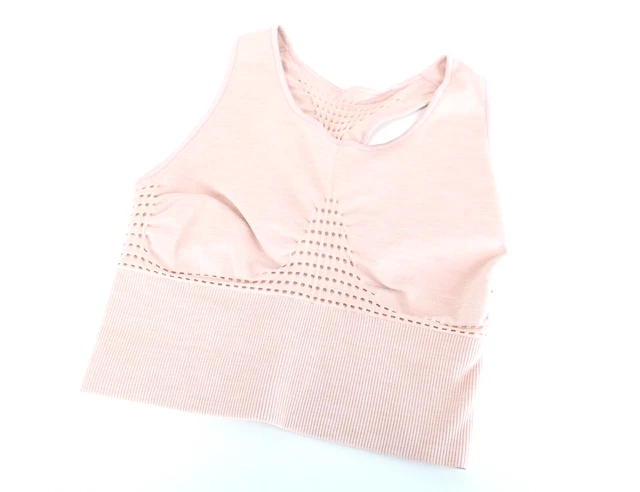 Sweaty Betty DONNE S Sport Reggiseno Basso Sostegno Alto Stretch Melange Rosa