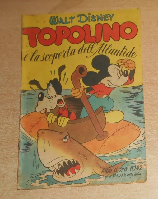 Ed.mondadori Alb0 D'oro  N° 142  1949  Topolino  Originale !!!!!