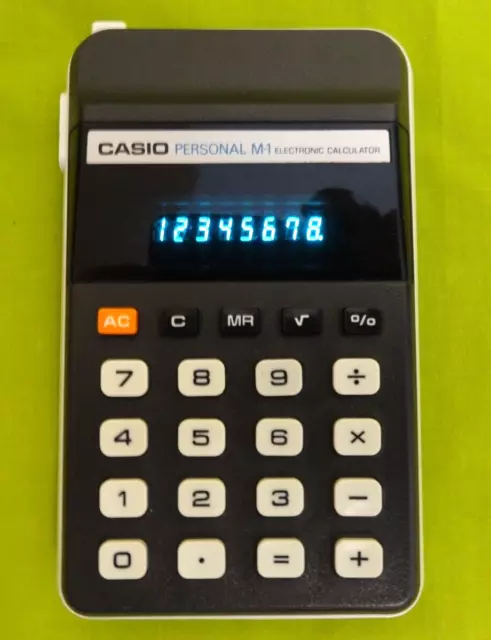 Pocket Casio Personal M1 Electronic Calculator Made In Japan 1976