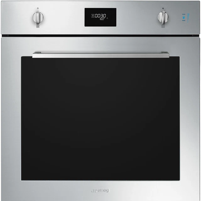 SMEG SO6401S2X Four Pizza Encastré à Vapeur Idrolitico 68LT Minuteur Classe A+