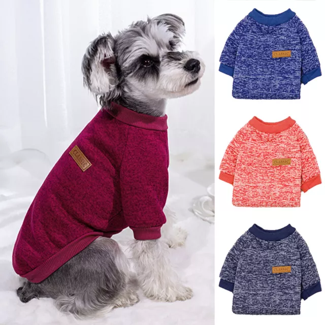 Cute Pet Dog Puppy Cat Winter Warm Hoodies Multiple Colors Clothing Costume