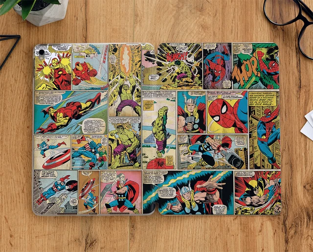 Spider man comics iPad case with display screen for all iPad models