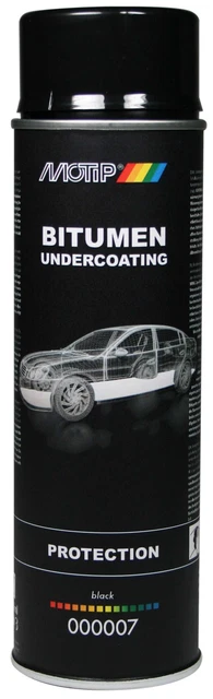 Motip Unterbodenschutz-Spray Bitumen schwarz 500 ml 000007 Langzeitschutz